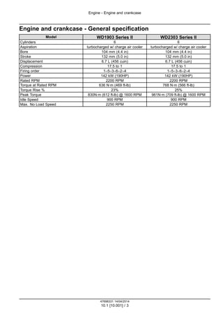 Case ih wd2303 series ii self propelled windrower service repair manual ...