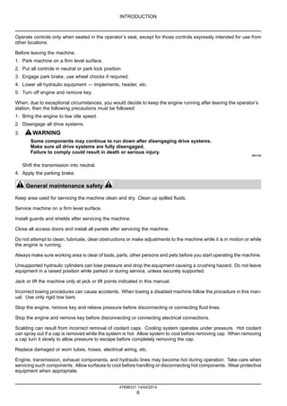 Case ih wd2303 series ii self propelled windrower service repair manual ...