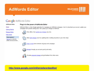 AdWords Editor




http://www.google.com/intl/en/adwordseditor/
 