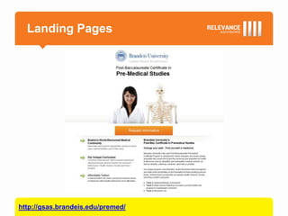 Landing Pages




http://gsas.brandeis.edu/premed/
 