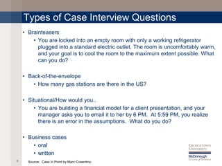 Case Interview Overview | PDF