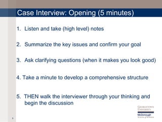 Case Interview Overview | PDF