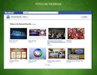 Fotos no facebook
 