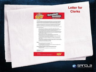 Letter for Clerks 