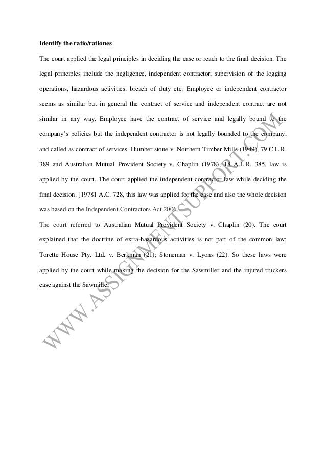 Case law essay sample from assignmentsupport.com essay ...