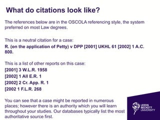 Researching Case Law: Introduction | PPTX