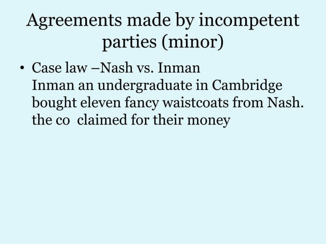 Case Laws In Indian Contract Act 1872