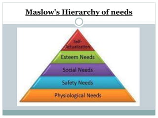 Maslow's Hierarchy of needs
 