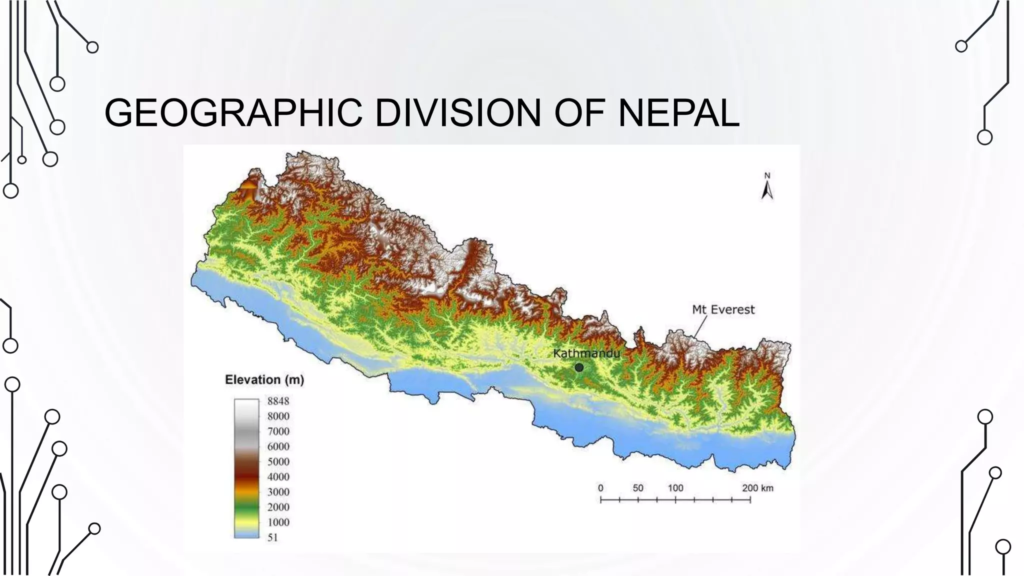 GEOGRAPHIC DIVISION OF NEPAL
 