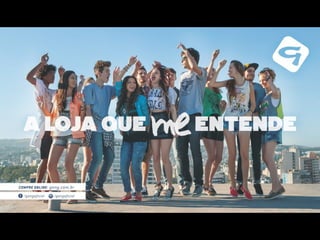 Ao longo dos meses de dezembro,
janeiro e fevereiro, os novos
bosses participaram do processo
de criação das peças da nova
coleção e ainda estrelaram
outros vídeos da TV Gang no YouTube,
anúncios, lookbooks e materiais
para o ponto de venda.
 