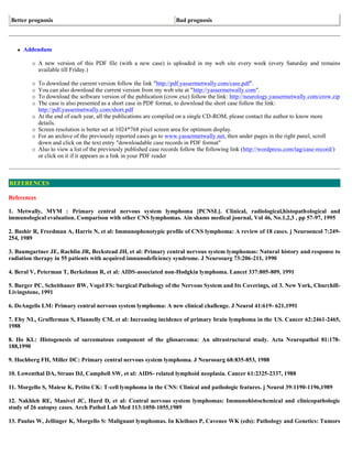 Case record...Epidural secondary CNS lymphoma