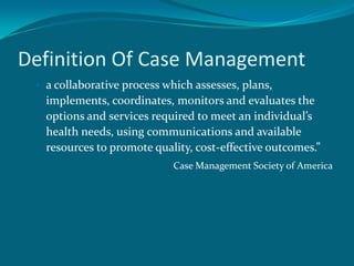 Case management | PPTX