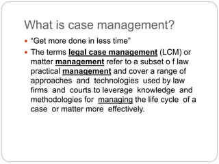 Case management civil (trial) by hajira rehman | PPTX