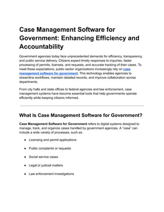 Case Management Software for Government_ Enhancing Efficiency and ...