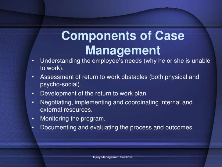 Case Management WSIB