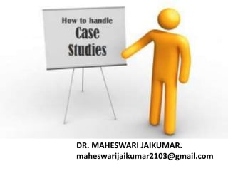 DR. MAHESWARI JAIKUMAR.
maheswarijaikumar2103@gmail.com
 