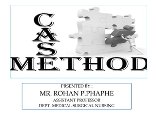 PRSENTED BY :
MR. ROHAN P.PHAPHE
ASSISTANT PROFESSOR
DEPT- MEDICAL SURGICAL NURSING
 
