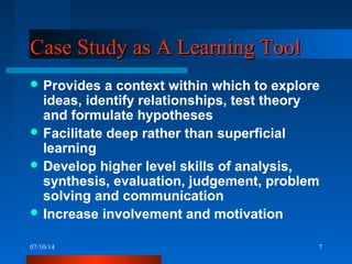 Case method & learning | PPT