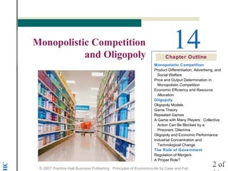 Monopolistic Competition and Oligopoly | PPT