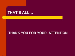 Copyright © 2005 by South-Western, a division of Thomson Learning. All rights reserved.
32
THAT’S ALL…
THANK YOU FOR YOUR ATTENTION
 