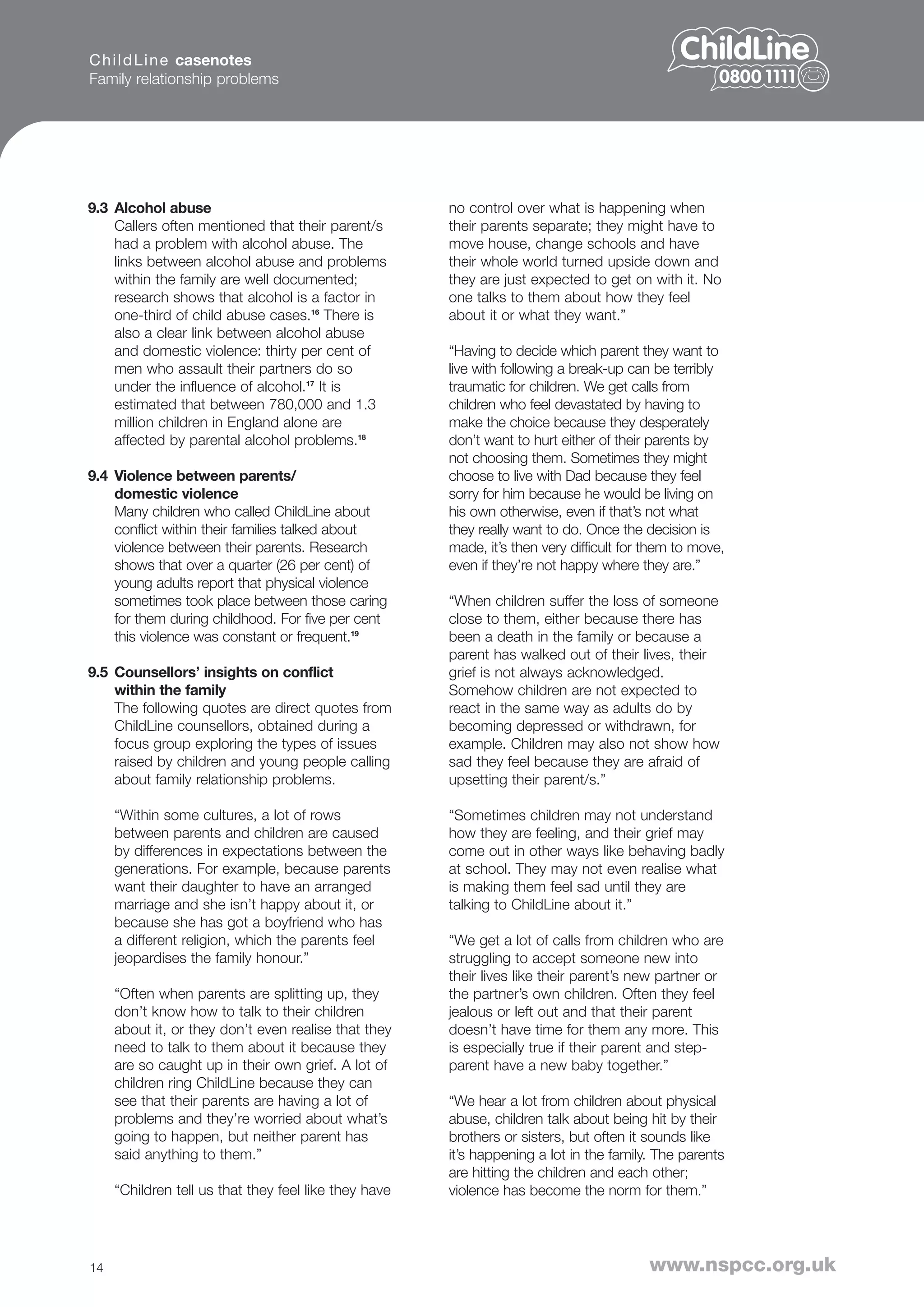 Casenote Family Relationship Problems | PDF