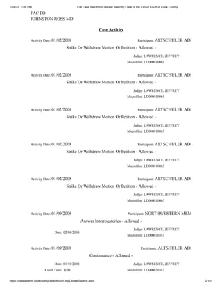 Case Number 2003 L 011241 filed 2003-09-19 Clerk of the Circuit Court of  Cook County against Douglas Sidle, Rakesh (Rick) Chandra et al. | PDF