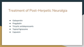 replacement of gabapentin with pregabalin in postherpetic neuralgia therapy
