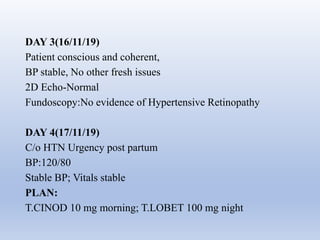 Case on post partum hypertension  