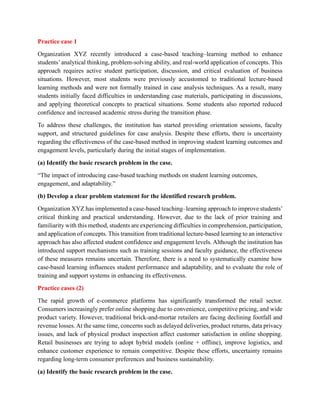 Case on research Problem Example Problem. pdf | PDF