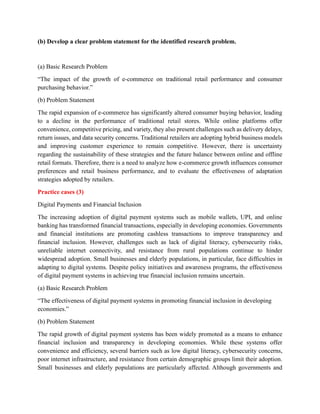 Case on research Problem Example Problem. pdf | PDF