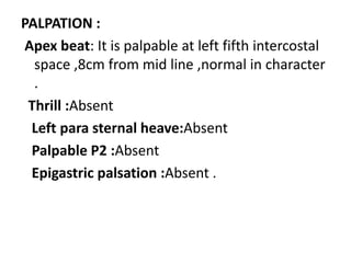 Palpable P2 Case Acute coronary syndrome | PPTX