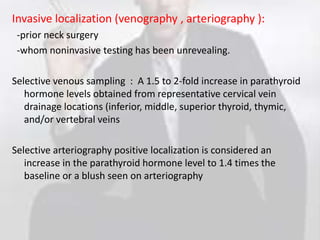Parathyroid Sampling Case presentation of primary hyperparathyroidism | PPTX