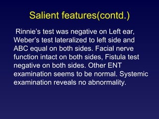 Comprehensive Case Study on Chronic Otitis Media and Tympanoplasty ...