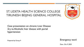 Morning case presentation about chronic liver disease | PPTX