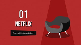NETFLIX
Existing Mission and Vision
 