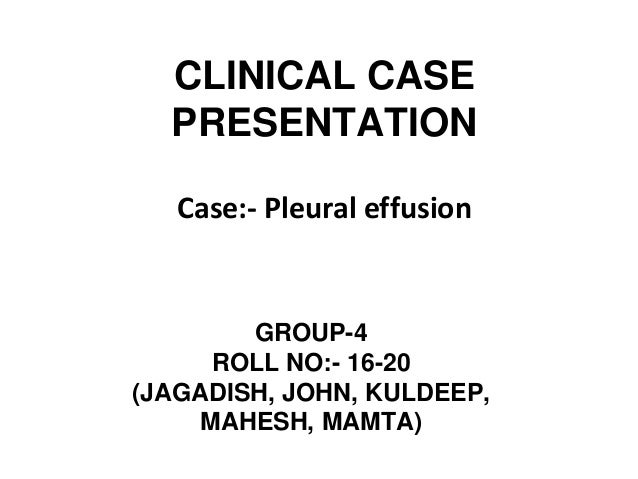 Pleural effusion investigation picture