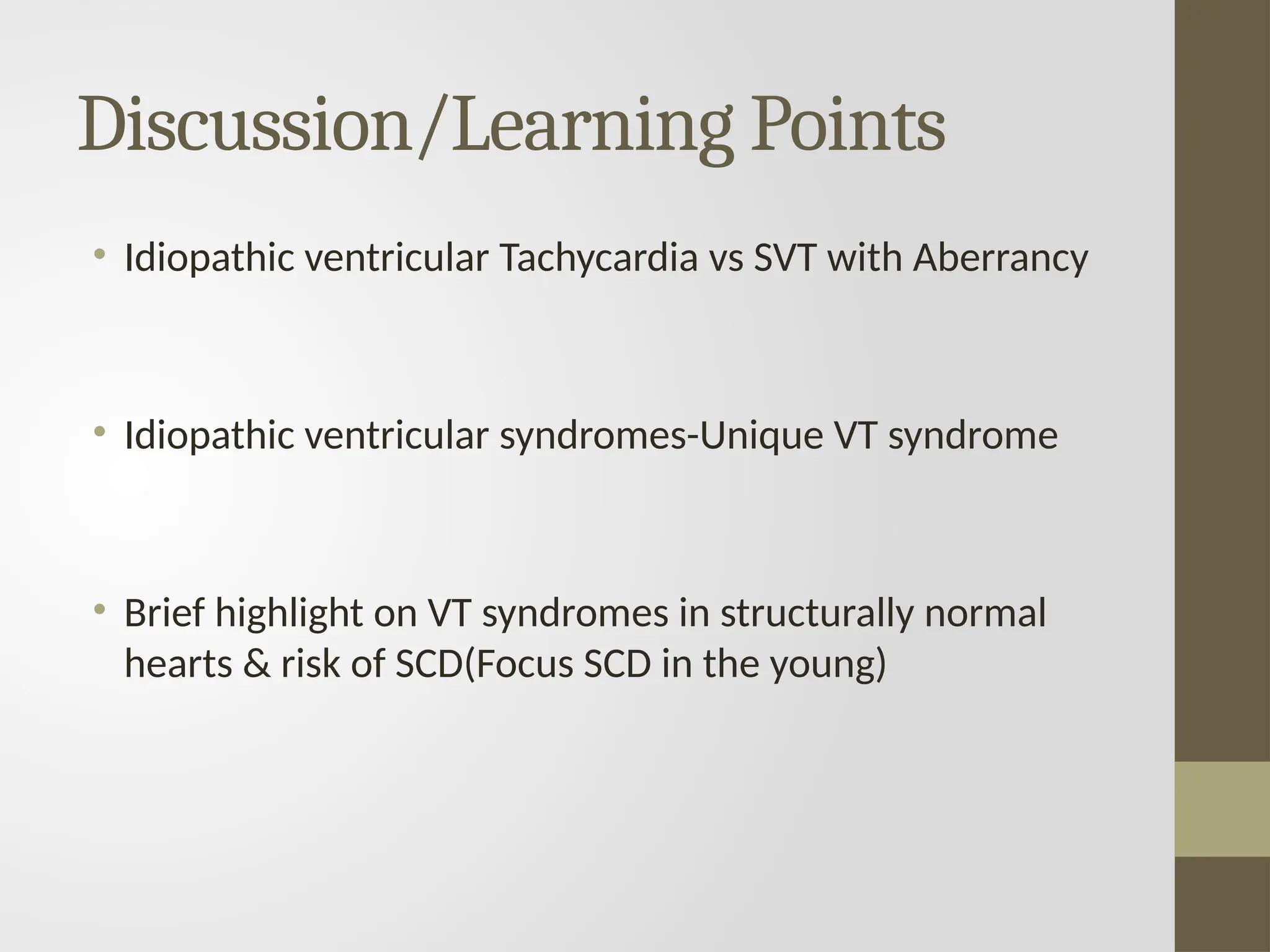 Case presentation on Ventricular Idioventricular tacycardiachycardia in ...