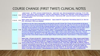 COURSE CHANGE (FIRST TWIST) CLINICAL NOTES
 