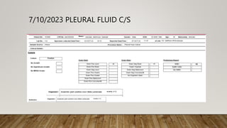 7/10/2023 PLEURAL FLUID C/S
 