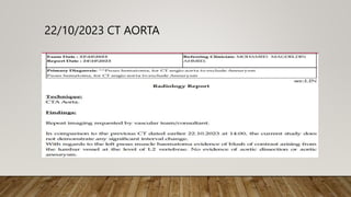 22/10/2023 CT AORTA
 