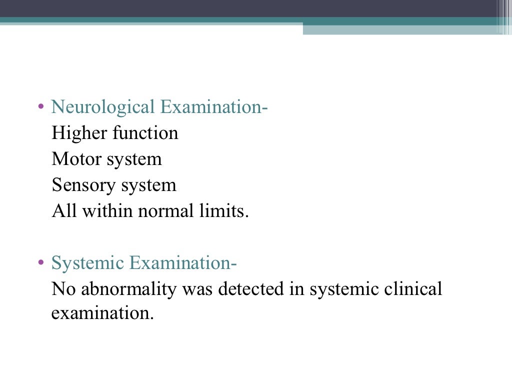 Depression case presentation picture