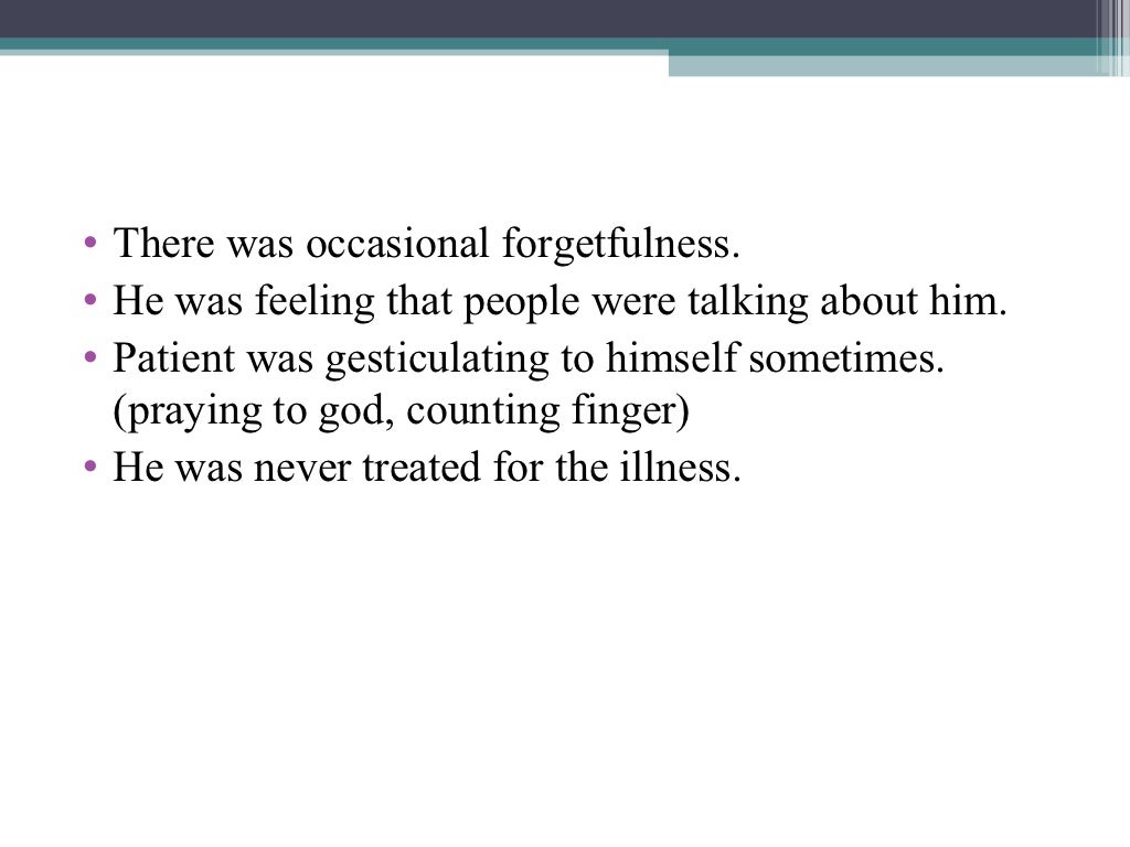 Depression case study example picture