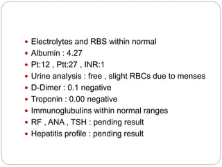 Case Presentation hemoptysis - al-watani hospital | PPTX