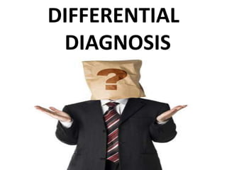 DIFFERENTIAL
DIAGNOSIS
?
 