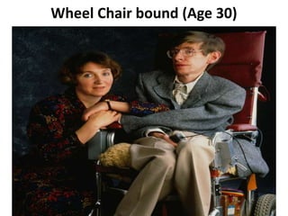 Wheel Chair bound (Age 30)
 
