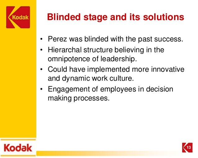Case presentation on eastman kodak organizational life cycle