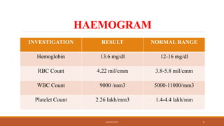 Case presentation [on Swine Flu (H1 N1 Flu)]. | PPT