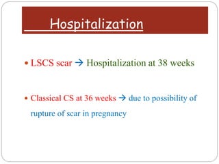 Case presentation post caesarean pregnancy | PPTX