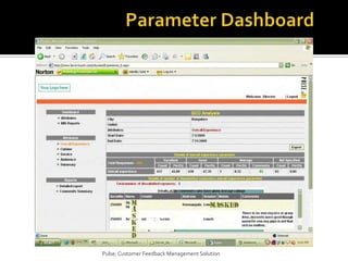 Parameter DashboardPulse: Customer Feedback Management Solution