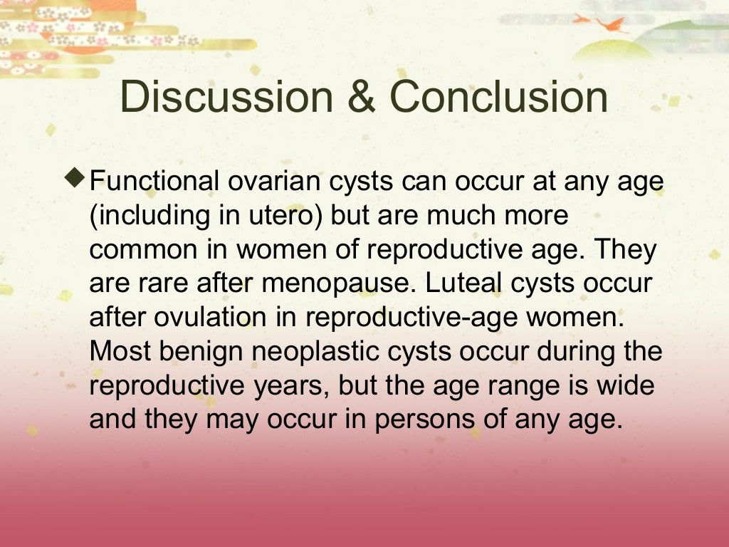 Complications of ovarian cyst image